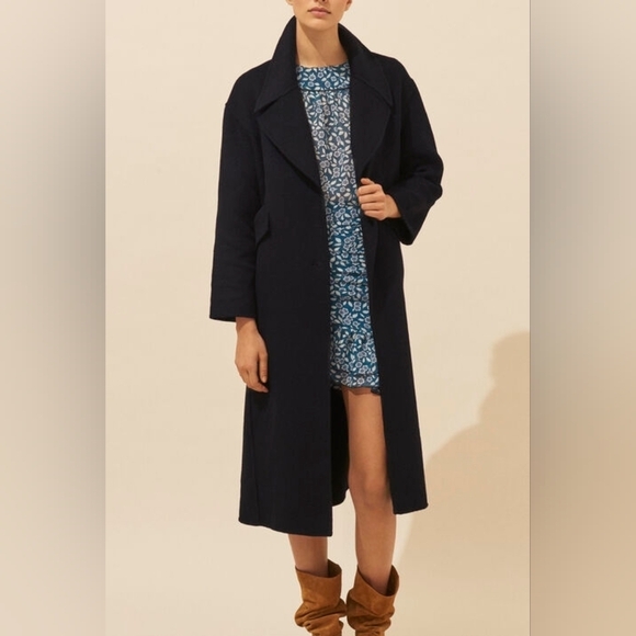 Ba&sh Wool Blend Manteau Coat - Picture 1 of 10